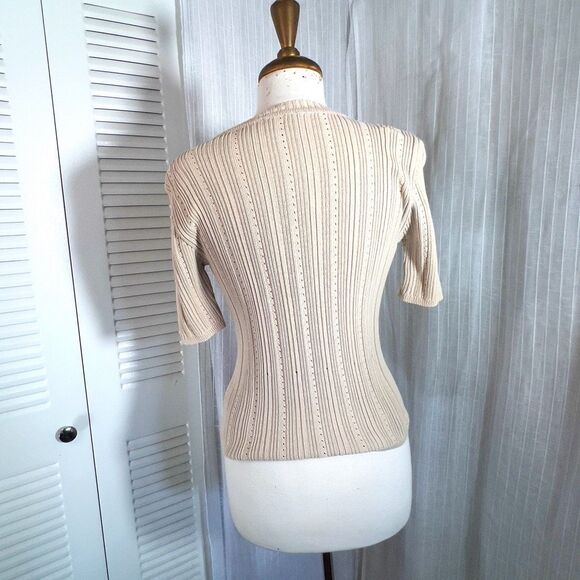 Liz Claiborne | Women’s | Sweaters | S |  Button-Down V-Cut Sweater Shirt - Picture 5 of 6